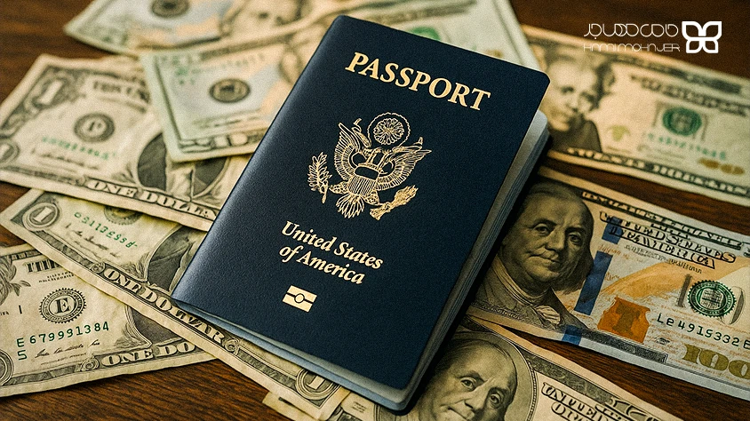 دریافت پاسپورت آمریکا توسط یک برنده لاتاری بعد از ۵ سال
